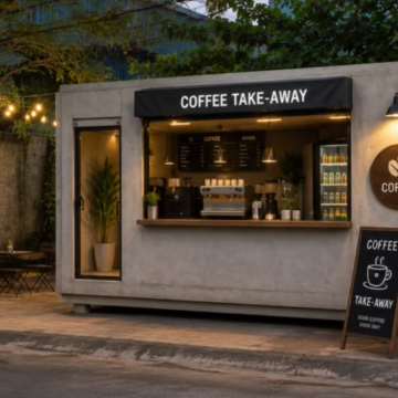 Cabin Take Away – Nhà Module Bán Hàng Hiện Đại